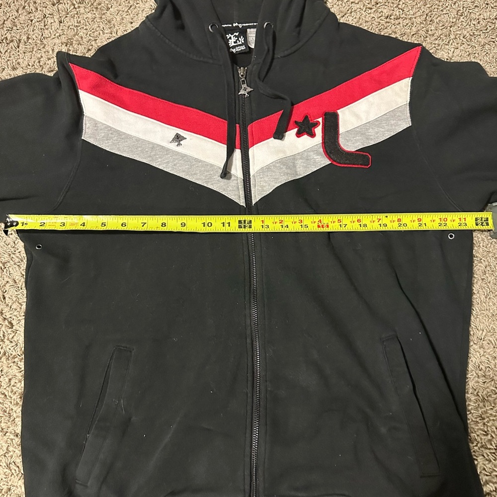 Black and Red Men's Hoodie - Picture 6 of 6